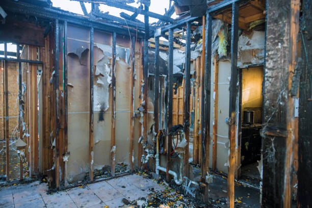 Professional Fire Damage Assessment technician working in Hamilton, TX
